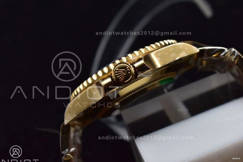 Ceramic Clean 1:1 Best 116618 904L Submariner YG LB Edition Steel Blue VR3135 Plated 0517